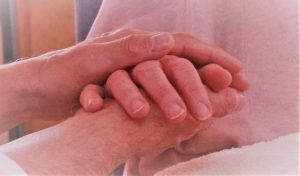 hands touching