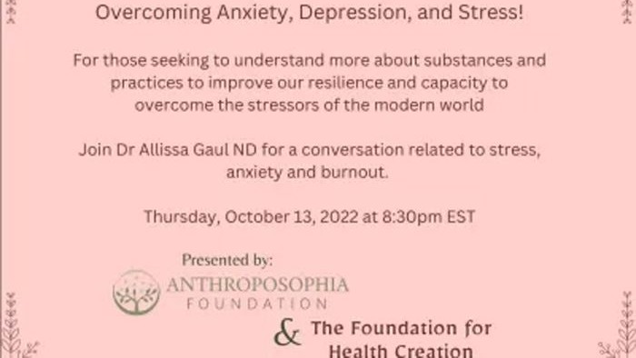 Overcoming Anxiety, Depression And Stress